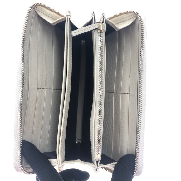 Gucci Soho Interlocking GG Zip Around Long Wallet Ivory White - Picture 5 of 7